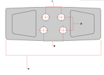 300mm Chain-On Rubber Pad - Heavy Duty